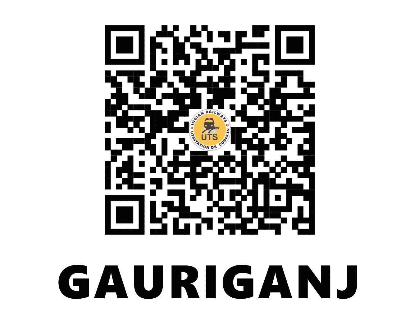 UTS QR Code for GAURIGANJ - GNG - NR (UTTAR PRADESH)